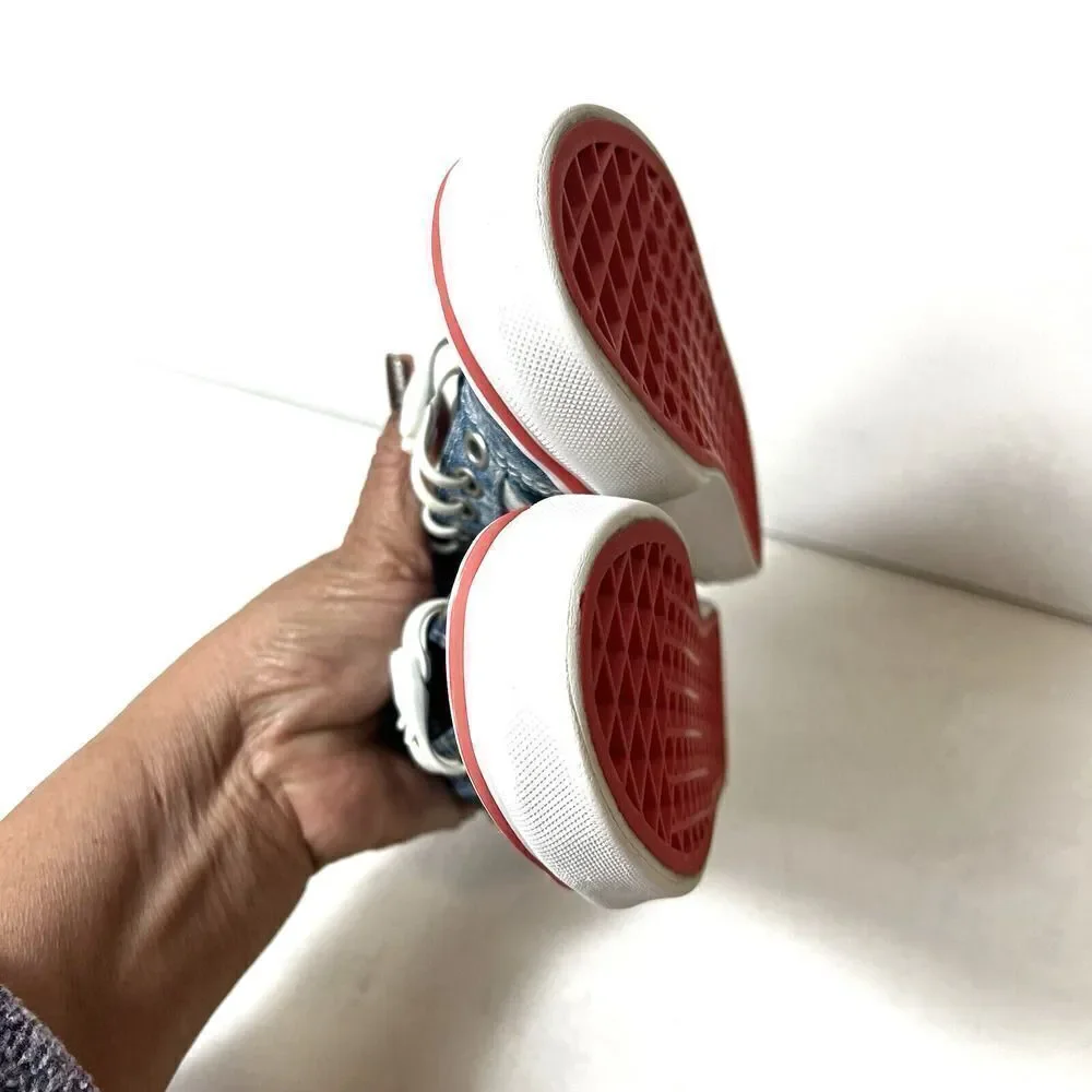 Vans X Cobra Kai Old Skool Sneaker Shoes Blue Low Tops Eagle Fang Karate Kids 12
